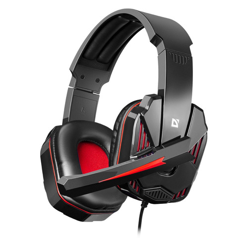 Гарнитура Defender игровая Warhead G-260 красный + черный, кабель 1,8 м 64121 64121