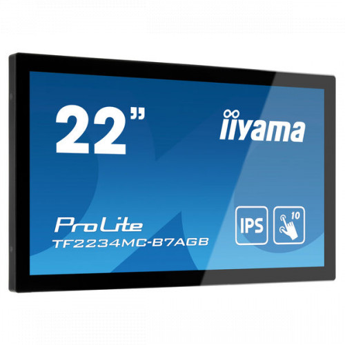 Монитор IIYAMA 21.5" черный IPS LED 8ms 16:9 HDMI матовая 1000:1 350cd 178гр/178гр 1920x1080 D-Sub DisplayPort FHD USB Touch TF2234MC-B7AGB TF2234MC-B7AGB