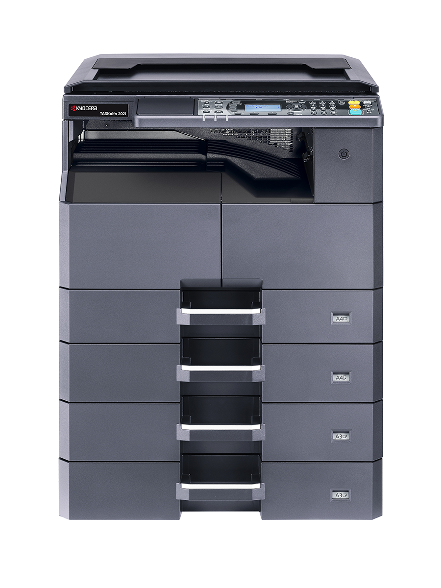 МФУ Kyocera TASKalfa 2021 (A3, 20/10 ppm А4/A3, 600 dpi, 256 Mb, USB 2.0, б/крышки, тонер)  1102ZP3NL0 1102ZP3NL0
