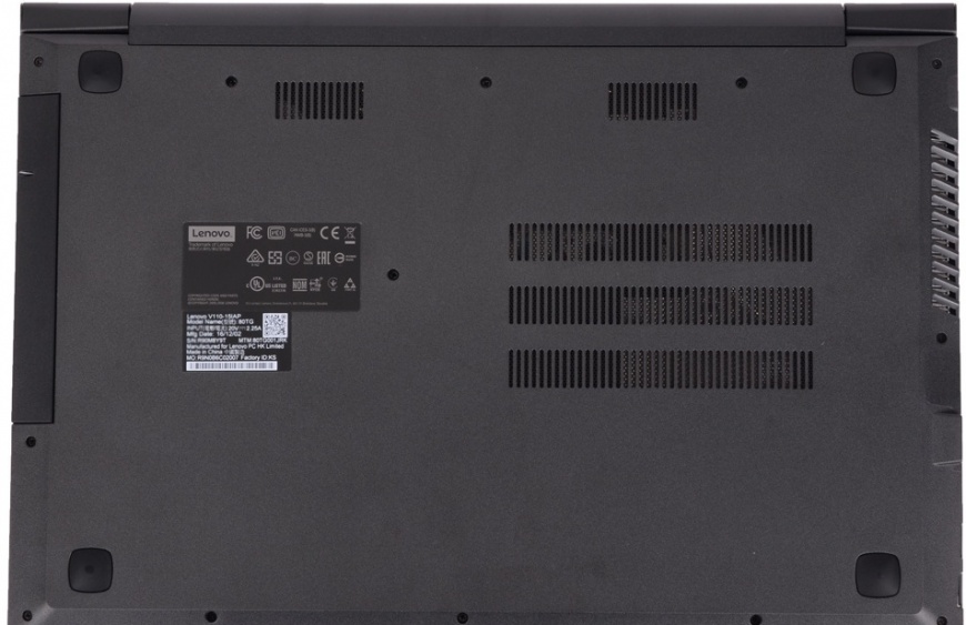Ноутбук Lenovo V110-15ISK 15.6" HD, i5-6200U, 4Gb, 500Gb, DVD-RW, DOS, черный 80TL000NRK 80TL000NRK