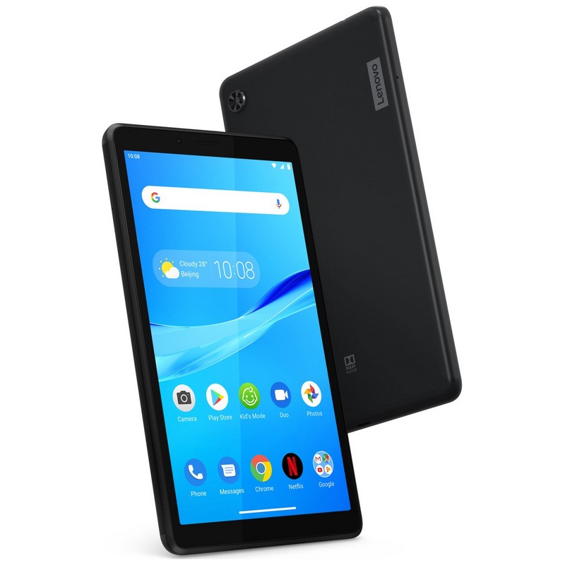 Планшетный компьютер Lenovo Tab M7 TB-7305X MT8765 (1.3) 4C/RAM1Gb/ROM16Gb 7" IPS 1024x600/3G/4G/Android 9.0/черный/2Mpix/2Mpix/BT/GPS/WiFi/Touch/microSD 128Gb/minUSB/3450mAh/10hr ZA570030RU ZA570030RU