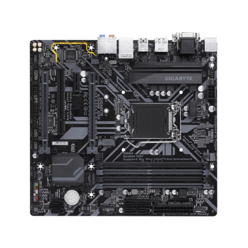 Материнская плата Gigabyte LGA1151, B360, 4DDR4, 2xPCI-E, Dsub+DVI+HDMI+DP GbLAN SATA MicroATX B360M D3H B360M D3H