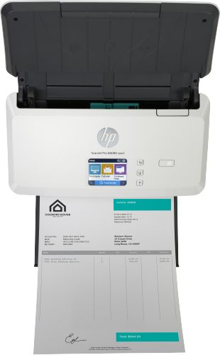 Сканер HP ScanJet Pro N4000 snw1 (CIS, A4, 600 dpi, Ethernet 10/100Base-TX, USB 3.0, Wi-Fi, ADF 50 sheets, Duplex, 40 ppm/80 ipm, 1y warr) 6FW08A 6FW08A