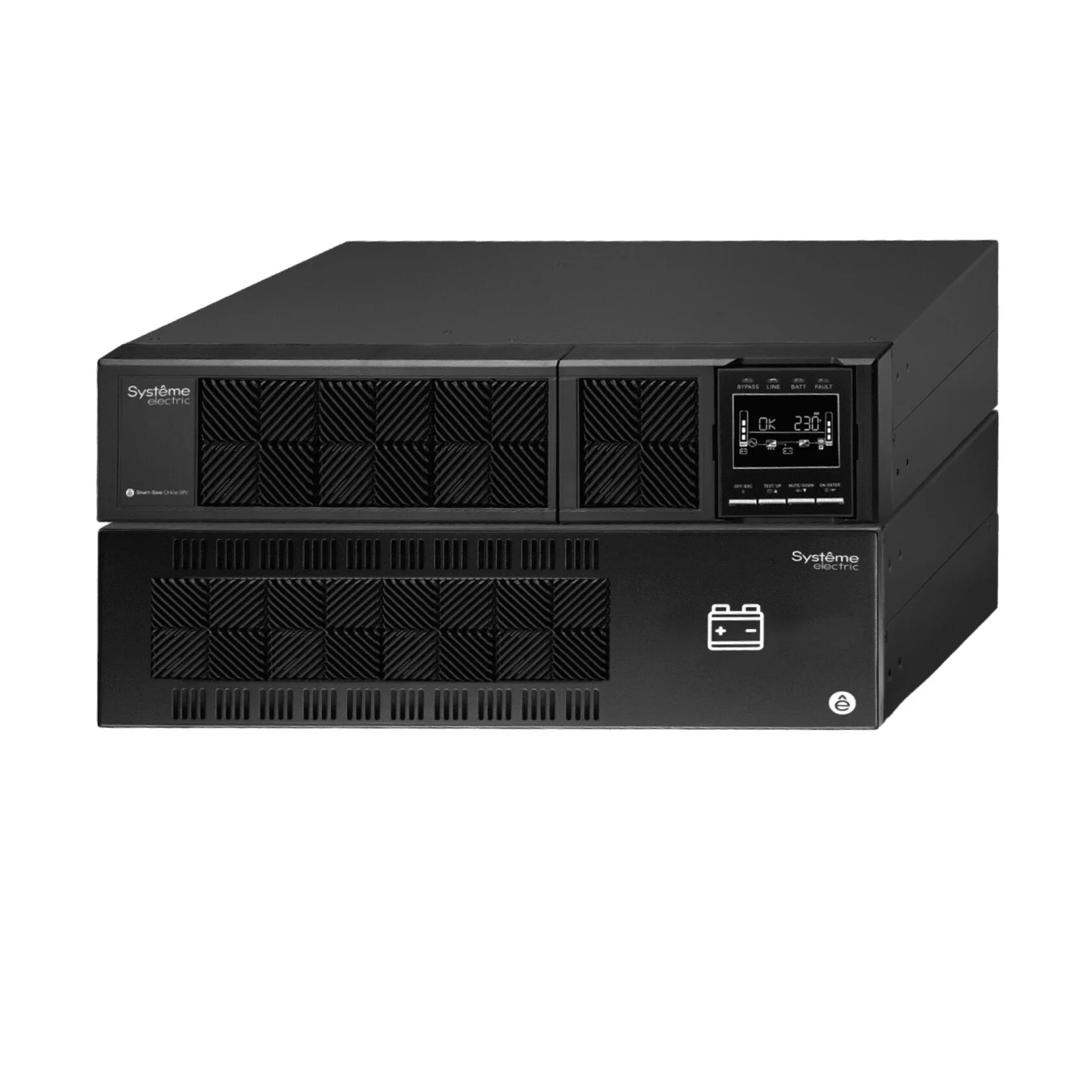 Источник бесперебойного питания Systeme Electric Smart-Save SRV 6000VA/5400W, Online, клеммы, Rack/Tower, LCD SRVSE6KRTXLI5U SRVSE6KRTXLI5U