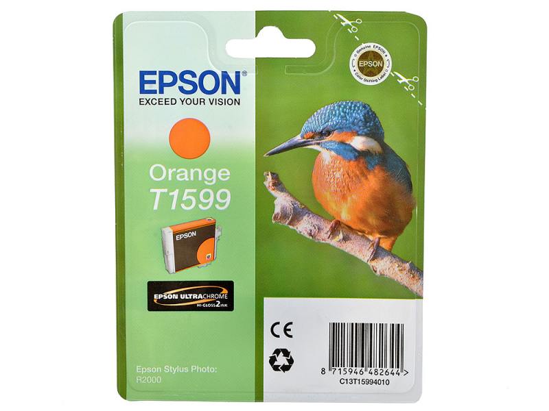 Картридж струйный Epson C13T15994010 for T1599 для Stylus Photo R2000 (orange) C13T15994010