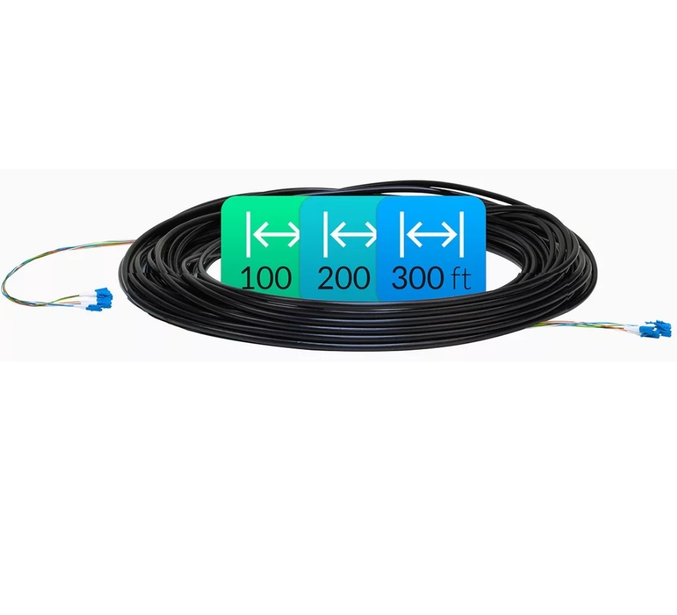Оптический кабель Ubiquiti FC-SM-100, Fiber Cable, Single Mode, 100' (30m), одномодовый оптический кабель с разъемами FC-SM-100 FC-SM-100