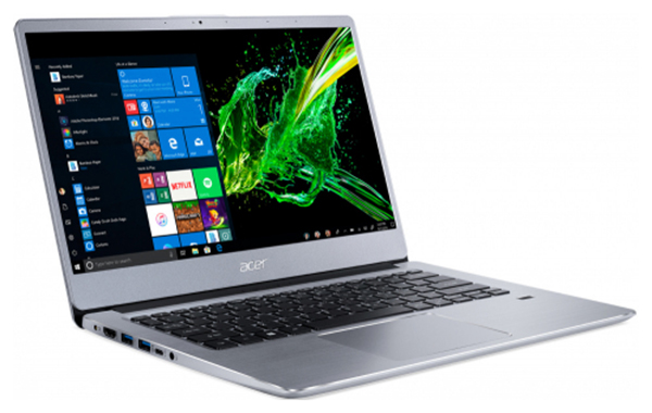 Ультрабук Acer Swift 3 SF314-58G-78N0 Core i7 10510U/8Gb/SSD256Gb/nVidia GeForce MX250 2Gb/14"/IPS/FHD (1920x1080)/Linux/silver/WiFi/BT/Cam NX.HPKER.002 NX.HPKER.002