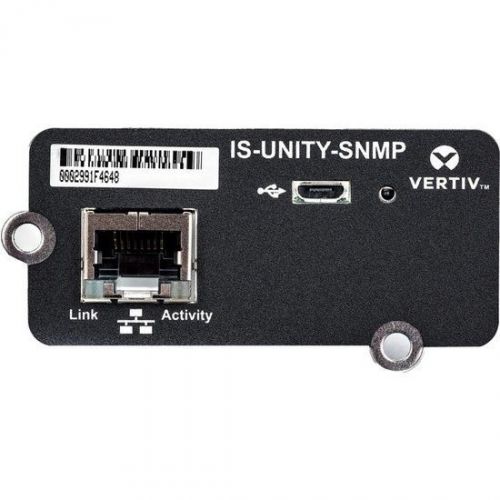 Карта мониторинга VERTIV Intellislot SNMP WEB Card for Liebert GXT3/GXT4 IS-UNITY-SNMP IS-UNITY-SNMP