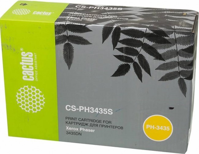 Тонер-картридж Cactus CS-PH3435S 106R01414 черный для Xerox Phaser 3435 (4000стр.) CS-PH3435S CS-PH3435S