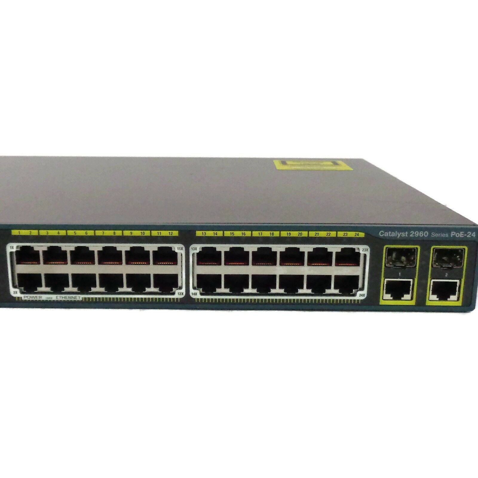 Коммутатор Cisco Catalyst 24 порта 10/100Base-TX, 2 комбинированных порта 10/100/1000Base-T/SFP, PoE стандарта IEEE 802.3af (24 порта до 15.4W) WS-C2960+24PC-L WS-C2960+24PC-L