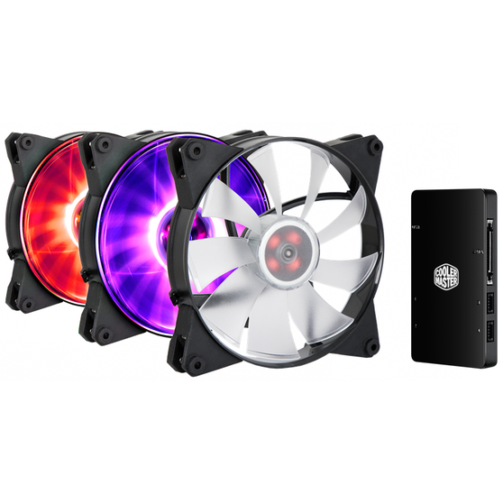 Вентилятор Cooler Master MFP140 AF  RGB 3in1 with controller RTL MFY-F4DC-083PC-R1 MFY-F4DC-083PC-R1