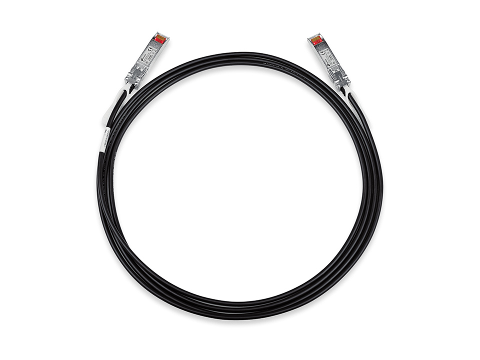 Кабель TP-Link SFP+ прямого подключения, длина 1 м, для скорости до 10 Гбит/с на расстоянии до 1 метра TXC432-CU1M TXC432-CU1M
