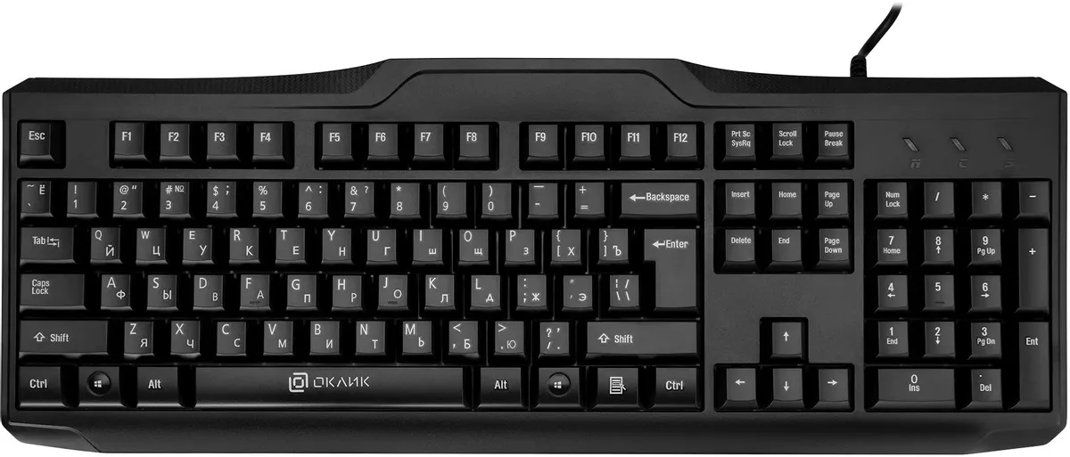 Клавиатура Oklick 170M, USB, черный  855272 855272 #1