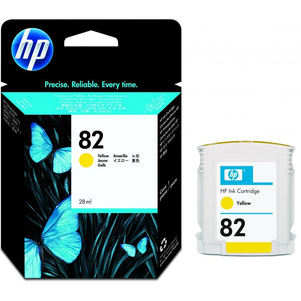 Картридж HP №82 для Designjet 500/510, 28мл, желтый (CH568A) CH568A