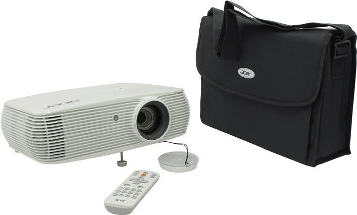 Проектор Acer A1200 DLP projector, 1024*768, DLP 3D, 20 000:1, 3400 ANSI Lumens, 2kg, HDMI/MHL, Rec.709 MR.JMY11.001 MR.JMY11.001