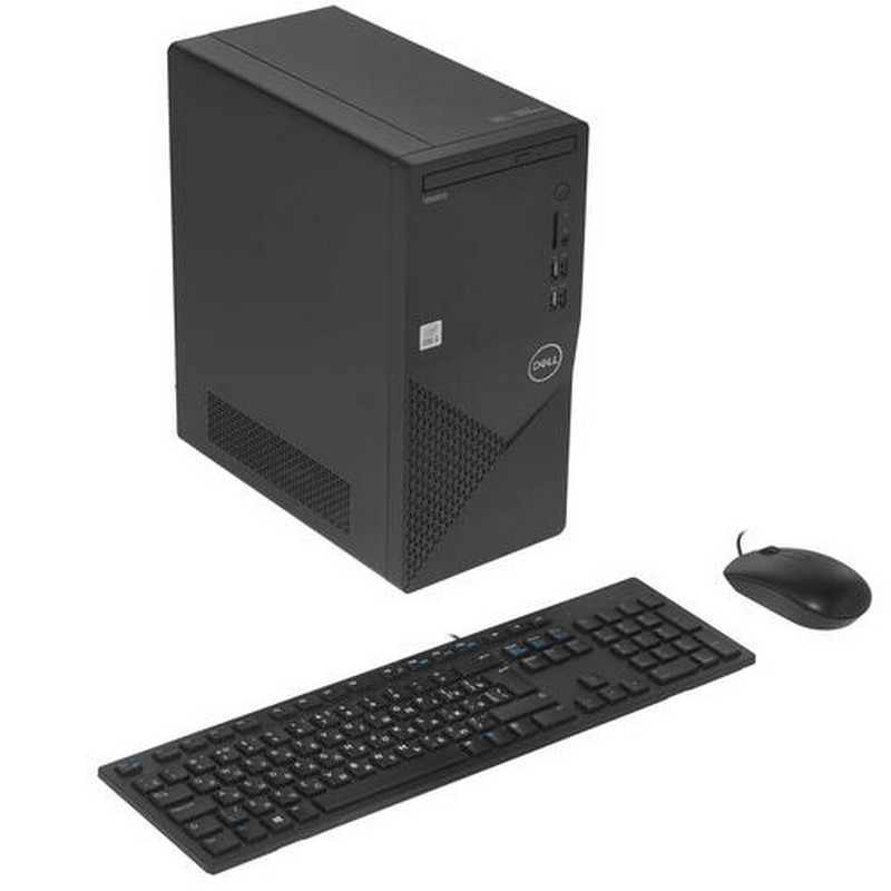 Компьютер Dell Vostro 3888 MT i5 10400 (2.9)/8Gb/SSD256Gb/UHDG 630/DVDRW/CR/Windows 10 Professional/GbitEth/WiFi/BT/260W/клавиатура/мышь/черный 3888-2949 3888-2949