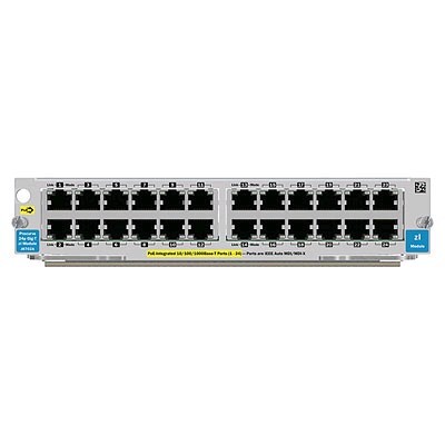 Модуль HPE 24-port Gig-T PoE+ v2 zl Module J9534A J9534A