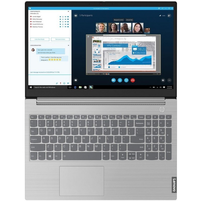 Ноутбук Lenovo ThinkBook 15-IIL 15.6" FHD (1920x1080) IPS AG, i5-1035G1, 8GB DDR4 2666, 256GB SSD M.2, RADEON 630 2GB, WiFi, BT, FPR, 3Cell 45Wh, Win 10 Pro64, 1Y CI 20SM009MRU 20SM009MRU #9