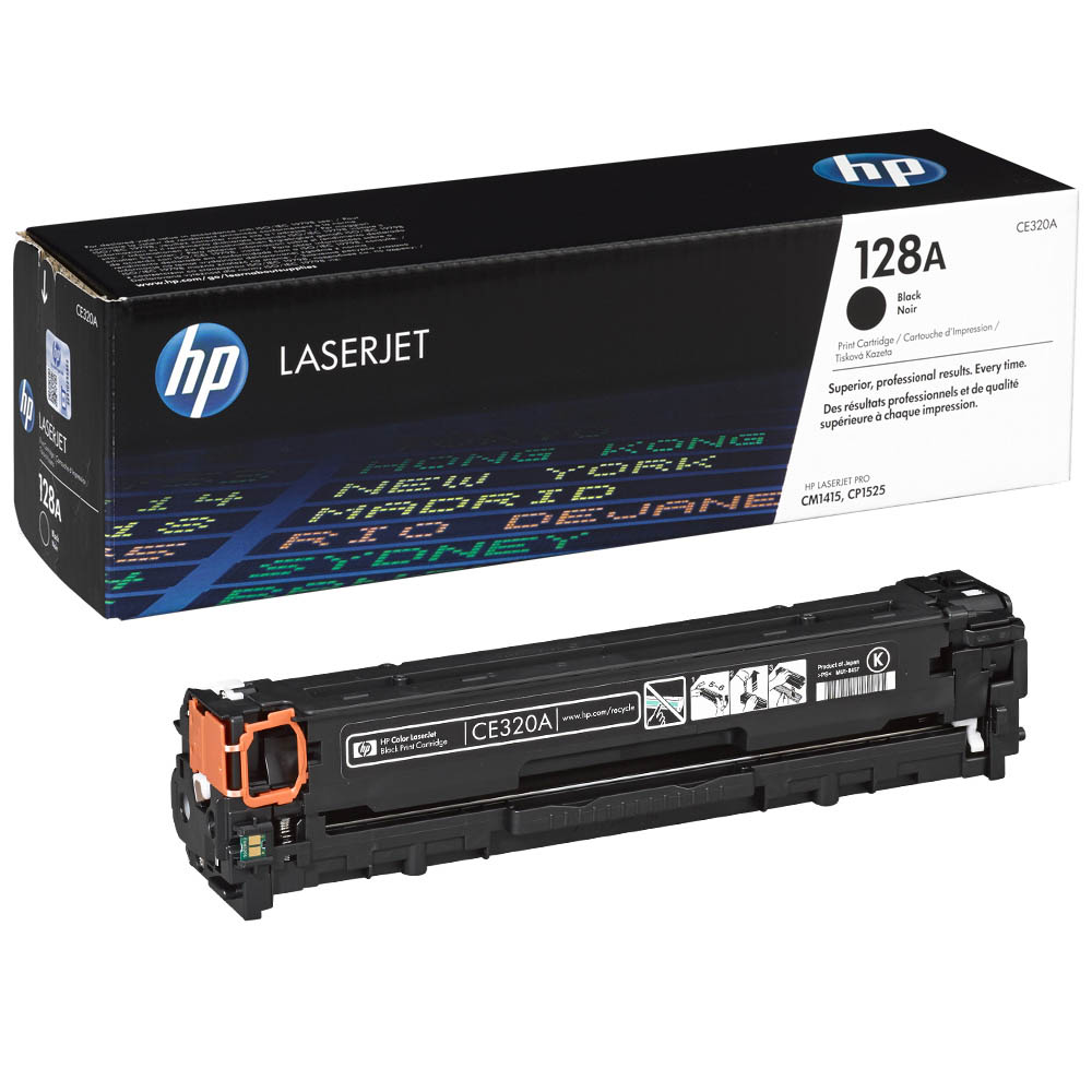 Картридж HP 128A ,Black, CLJ Pro CM1415FN/CM1415FNW/CP1525N/CP1525NW, Black, (2 x 2 000 ст (CE320AD) CE320AD