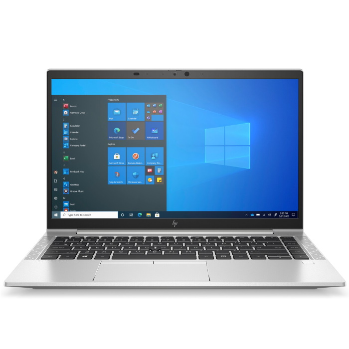 Ноутбук HP EliteBook 840 G7 Intel Core i5-10210U 1.6GHz,14" FHD (1920x1080) IPS IR AG,8Gb DDR4-2666MHz(1),256Gb SSD NVMe,Al Case,53Wh,FPS,Kbd Backlit,1.33kg,Silver,3yw,Win10Pro 1J6E1EA 1J6E1EA