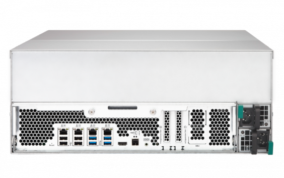 Сетевой RAID-накопитель QNAP 24 отсека SAS 12 Гб/c, кэш mSATA 256 ГБ, 19", два блока питания, Xeon E3-1246 v3 3,5 ГГц, 16 ГБ DDR3 TVS-EC2480U-SAS-RP-16G TVS-EC2480U-SAS-RP-16G