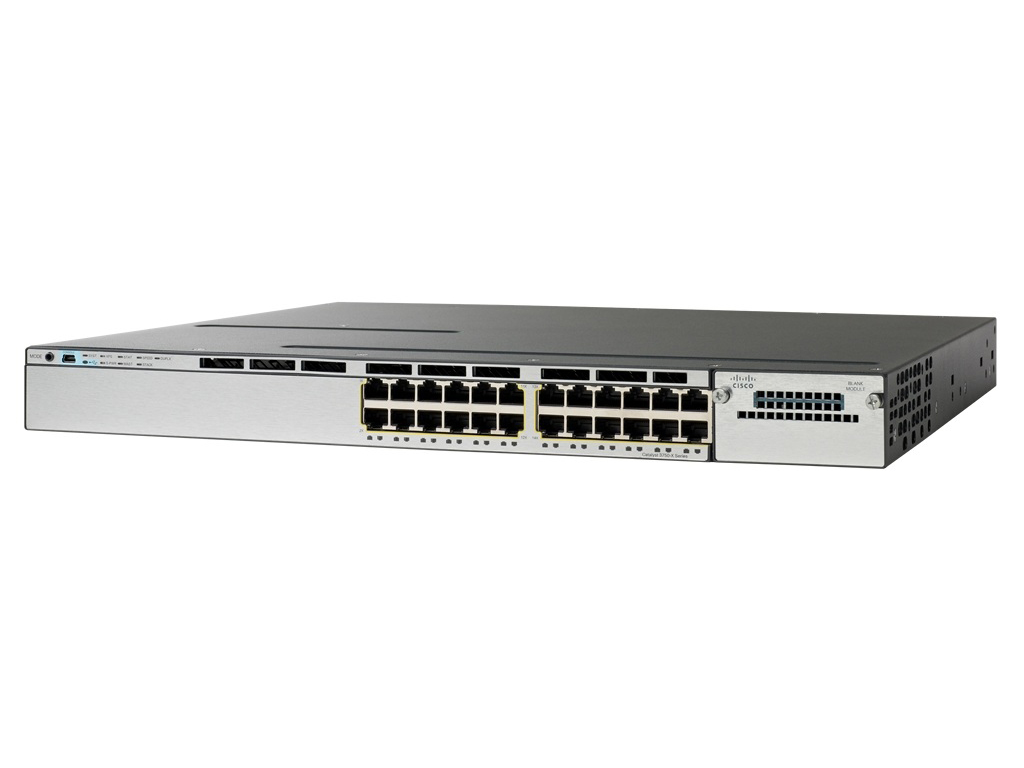 Коммутатор Cisco 24 Port PoE LAN Base WS-C3750X-24P-L WS-C3750X-24P-L