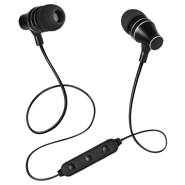 Наушники Sven беспроводные внутриканальные  с микрофоном E-225B, черный (Bluetooth) SV-016791 SV-016791