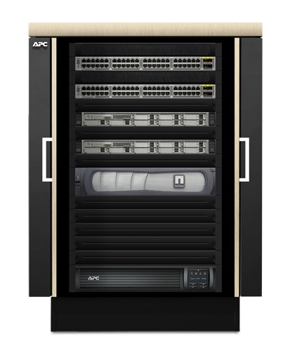 Шкаф APC защищенный звукоизолированный NetShelter CX 18U («компактный серверный зал»), международная версия AR4018IA AR4018IA #5