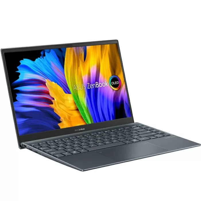 Ноутбук ASUS Zenbook 13 UM325UA-KG007T AMD Ryzen 5 5500U/16Gb LPDDR4X/512Gb SSD/13,3 FHD OLED 1920x1080 400nits Glare/WiFi/BT/Numpad/Windows 10 Home/1.11Kg/Pine_grey 90NB0TR1-M01640 90NB0TR1-M01640