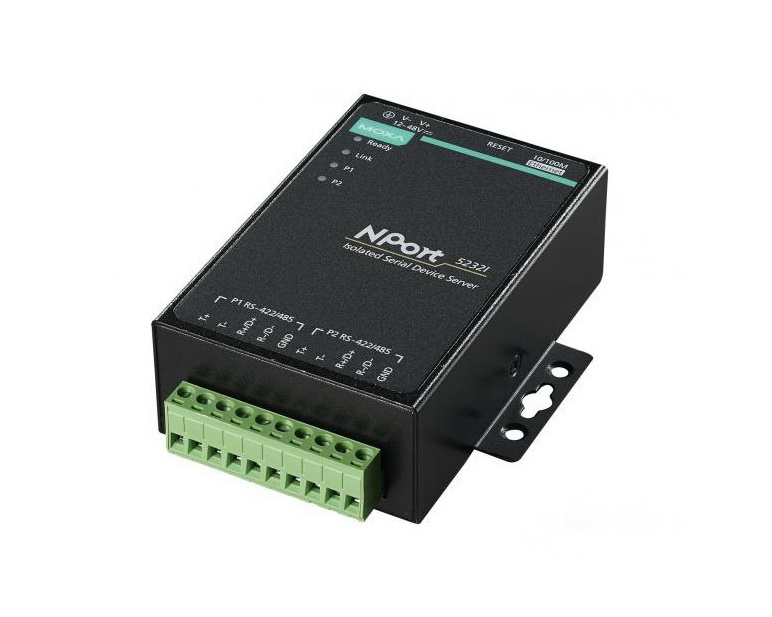 Конвертер MOXA NPort 5232I 2 Port RS-422/485,2Kv isolation, без адаптера питания NPort 5232I NPort 5232I