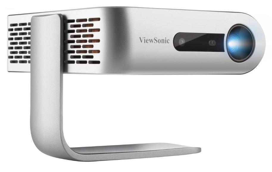 Проектор ViewSonic M1 DLP, LED, WVGA 854x480, 250Lm, 120000:1, 16GB, HDMI, USB, USB Type-C, MicroSD, 2x3W speaker, led 30000hrs, battery, Silver, 0.8kg VS17337 VS17337