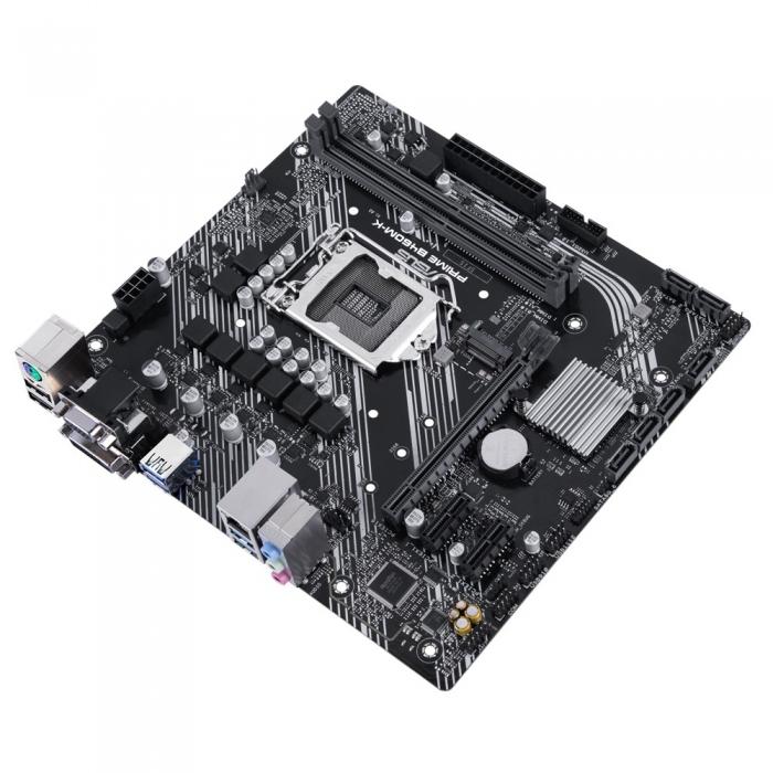 Материнская плата ASUS PRIME B460M-K, LGA1200, B460, 2*DDR4, D-Sub,DVI, SATA3,RAID, Audio, Gb LAN, USB 3.2*6, USB 2.0*6, COM*1 , mATX PRIME B460M-K PRIME B460M-K
