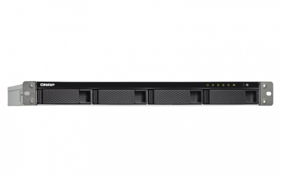 Сетевой RAID-накопитель QNAP 4 отсека для HDD, стоечное исполнение, 2 блока питания. Intel Celeron J3455 1,5 ГГц, 4 ГБ TS-453BU-RP-4G TS-453BU-RP-4G