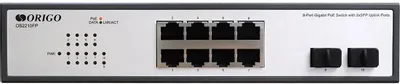 Коммутатор ORIGO неуправляемый L2, 8x1000Base-T PoE+, 2x1000Base-X SFP, OS2210FP/120W/A1A OS2210FP/120W/A1A