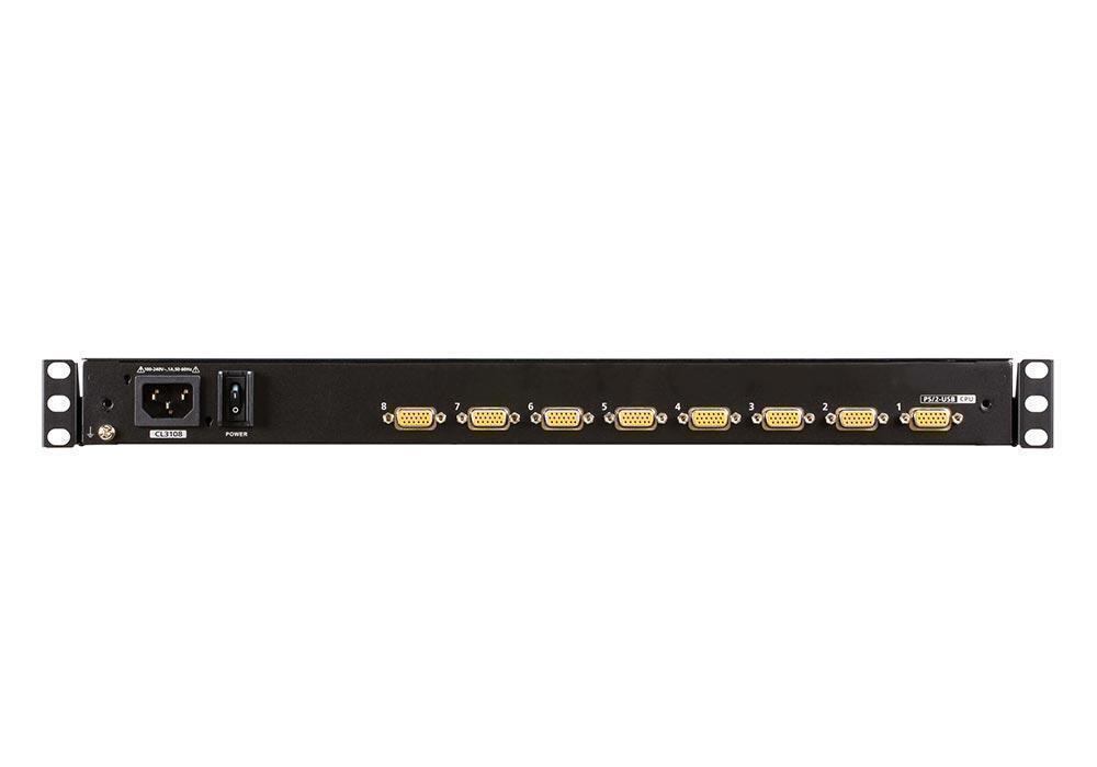 Консоль ATEN 18.5" 8-Port PS/2-USB VGA Single Rail WideScreen LCD KVM Switch CL3108NX-ATA-RG CL3108NX-ATA-RG