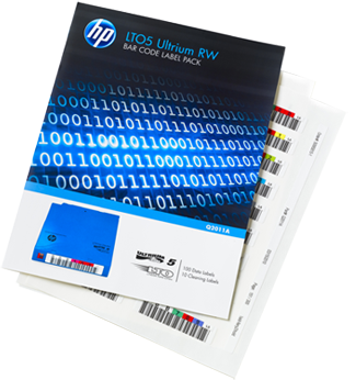 Наклейка HPE Ultrium LTO-5 Read/Write Bar Code Label Pack Q2011A Q2011A