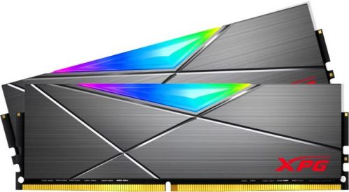 Модуль памяти ADATA 16GB DDR4 3200 DIMM XPG SPECTRIX D50 RGB Grey Gaming Memory Non-ECC, CL16, 1.35V, 1024x8, Kit (2x8GB), RTL (778129) AX4U320038G16A-DT50 AX4U320038G16A-DT50