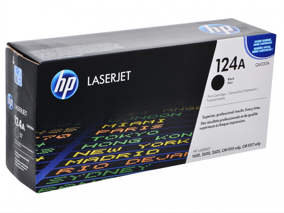 Картридж HP Q6000A для HP Color LaserJet 2600n/1600/2605, черный, 2500 стр. Q6000A
