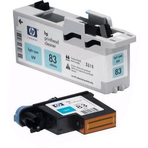 Набор HP 83 Light Cyan UV печатающая головка + устройство очистки для Designjet 5000/5000ps/5500/5500ps C4964A C4964A