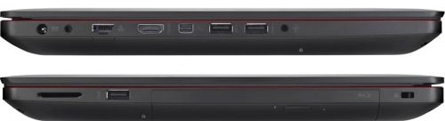 Ноутбук ASUS G551JK i7 4710HQ/8GB/1TB+128 SSD/DVD/15.6"/GTX850M/Cam/Wi-Fi/Win8 (90NB05T2-M03170) 90NB05T2-M03170