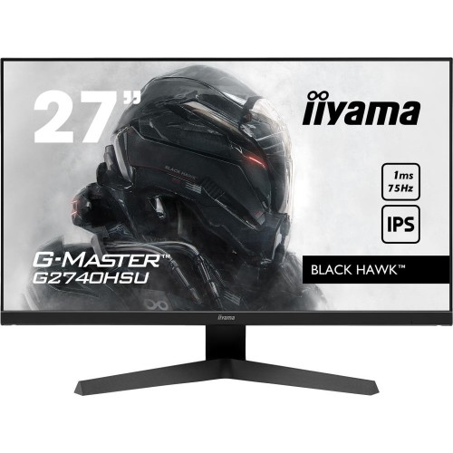 Монитор IIYAMA 27" G-MASTER 1920х1080@75Гц IPS LED 16:9 1ms HDMI DP 2*USB2.0 80M:1 1100:1 178/178 250cd Tilt Speakers Black G2740HSU-B1 G2740HSU-B1