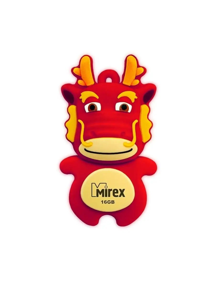 Флеш накопитель Mirex 13600-KIDDAR16 16GB,Dragon,USB 2.0,красный 13600-KIDDAR16 13600-KIDDAR16