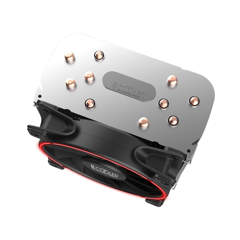 Вентилятор PCCooler GI-H58U CORONA R LGA2066/2011/1366/115X/775/AM4/3/3+/AM2/2+/FM1/2/2+ (10 шт/кор, TDP 240W, 120mm PWM SilentPro Red LED FAN, 5 тепловых трубок 8мм, 1000-1800RPM, 26,5dBa) GI-H58U CORONA R GI-H58U CORONA R