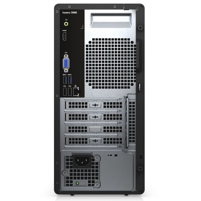 Персональный компьютер Dell Vostro 3888 MT Core i3-10100 (3,6GHz) 4GB (1x4GB) DDR4 1TB (7200 rpm) Intel UHD 630 MCR W10 Pro 1 year NBD 3888-2864 3888-2864