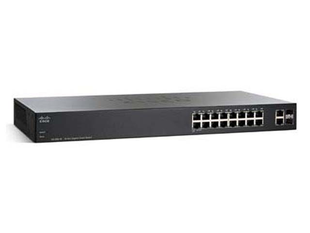 Комммутатор Cisco 18-портовый гигабитный коммутатор 18-port Gigabit Smart Switch SLM2016T-EU SLM2016T-EU