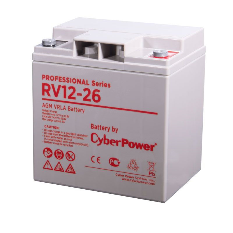 Батарея CyberPower Professional series RV 12-26 / 12V 26 Ah RV 12-26 RV 12-26