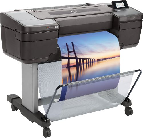 Плоттер HP DesignJet Z9+ PS Printer (24",9 colors, pigment ink, 2400x1200dpi,128 Gb(virtual),500 Gb HDD, GigEth/host USB type-A,stand,single sheet and roll feed,autocutter, PS, 1y warr) W3Z71A W3Z71A