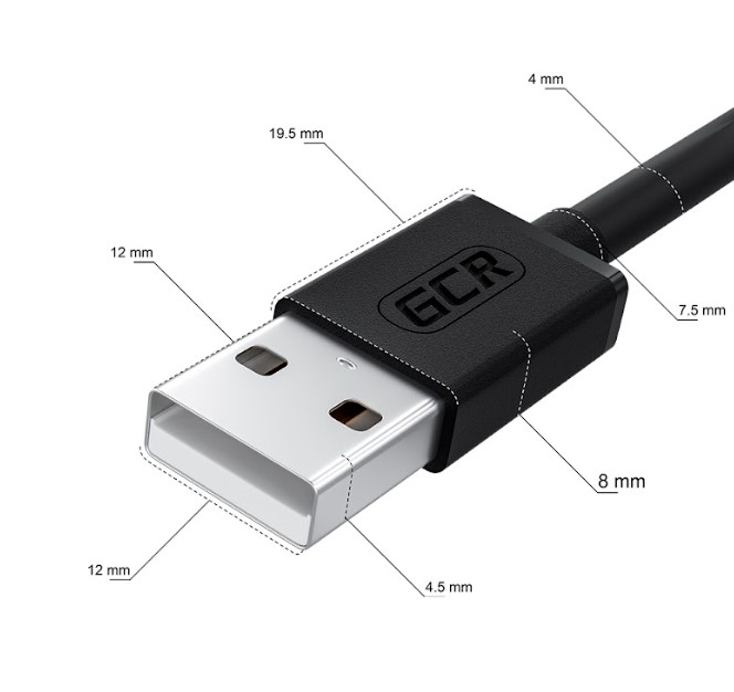 Кабель Greenconnect 1.0m USB 2.0, AM/BM угловой, черный, 28/28 AWG, экран, армированный, морозостойкий, GCR-UPC3M2-BB2S-1.0m GCR-UPC3M2-BB2S-1.0m