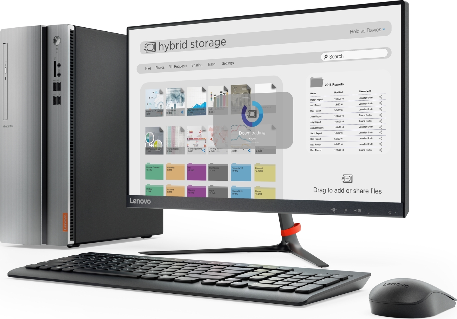 Персональный компьютер Lenovo IdeaCentre 310S-08ASR SFF A9 9425 (3.1)/4Gb/1Tb 7.2k/R5/noOS/GbitEth/65W/черный/серебристый 90G90065RS 90G90065RS