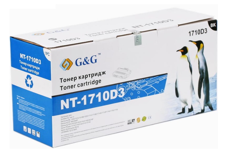 Тонер-картридж G&G для Samsung ML-1520/1710/1750 SCX-4100/4216 Xerox 3115/3120 (3000стр) NT-1710D3 NT-1710D3